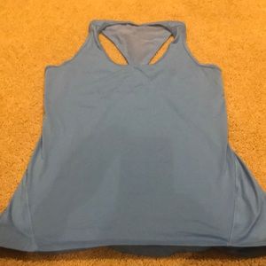 Blue workout top